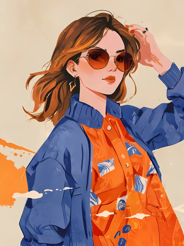 Stylish Woman Illustration