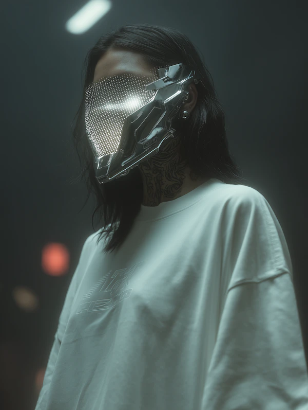 Cyberpunk Masked Individual
