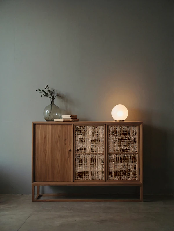 Minimalist Sideboard Scene