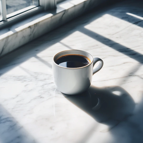 Coffee on Marble Surface