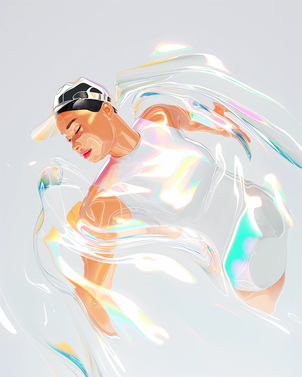 Futuristic Ribbon Art