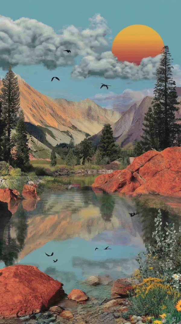 Tranquil Lake Landscape