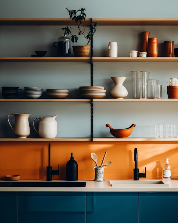 Earthy and Organized Kitchen Aesthetic