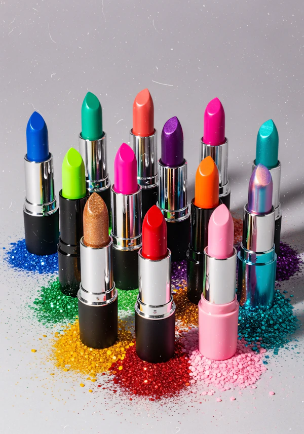 Vibrant Lipstick Display