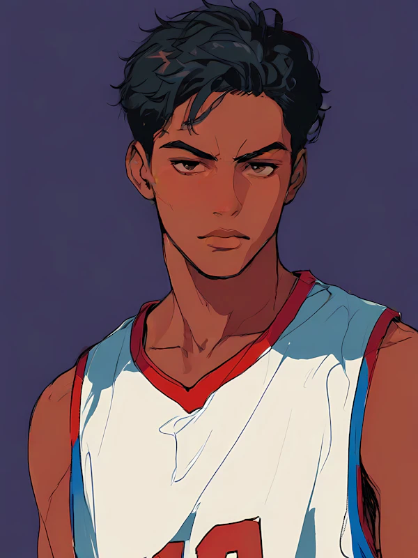 Stylized Basketball Player