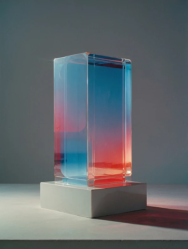 Gradient Glass Sculpture