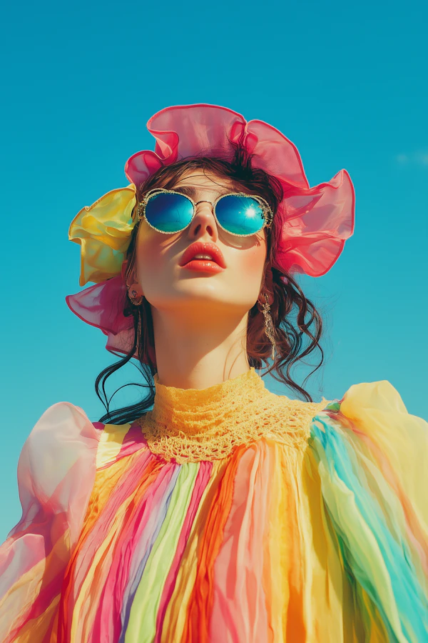 Vibrant Fashion Portrait