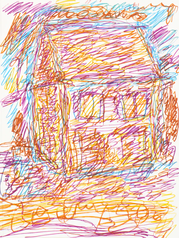 Vibrant Scribble House