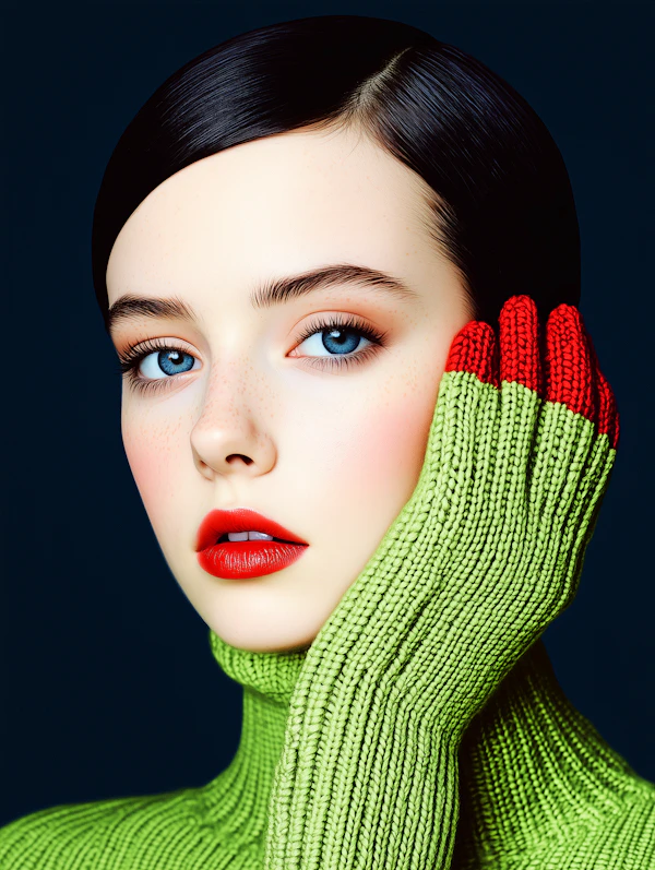 Vibrant Fashion Portrait