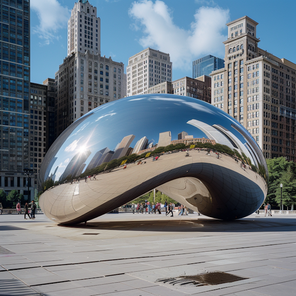 Cloud Gate (The Bean) in Chicago