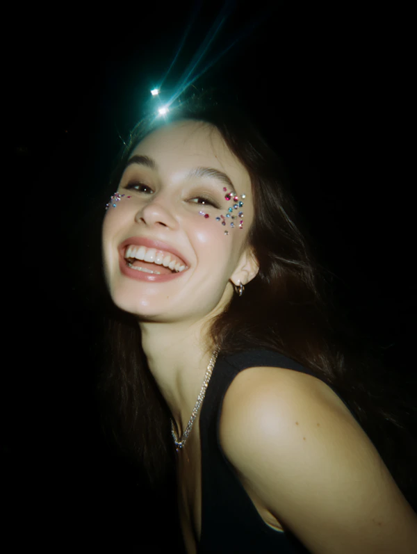 Festive Rhinestone Look