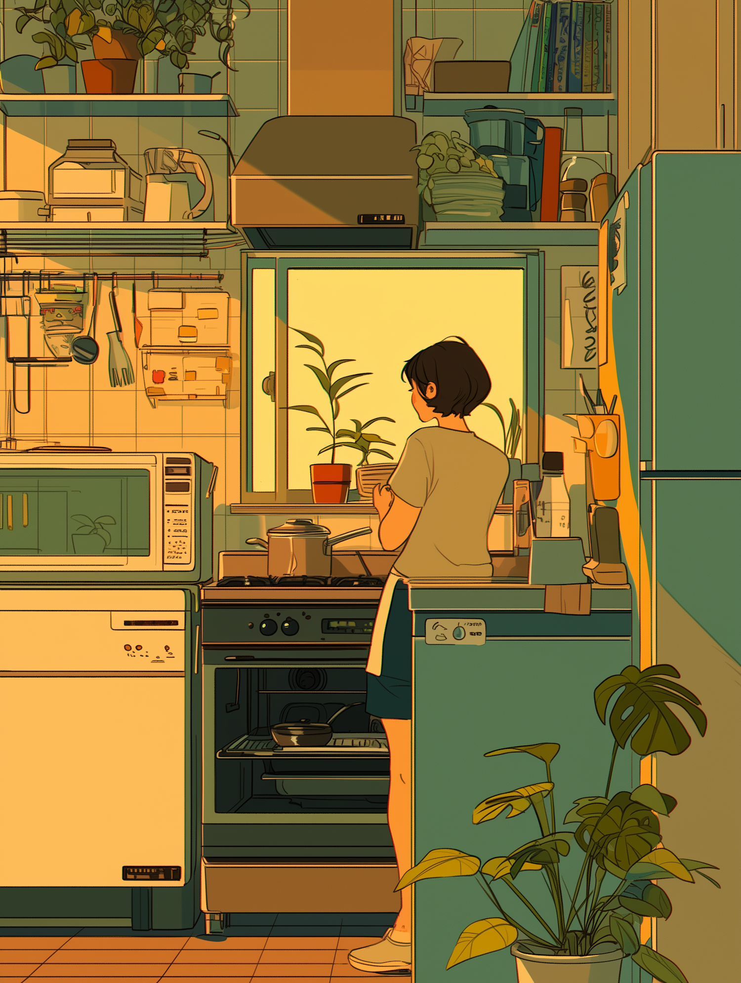 Cozy Kitchen Scene