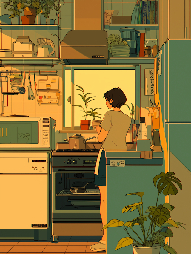 Cozy Kitchen Scene