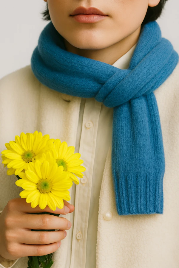 Person with Yellow Daisies