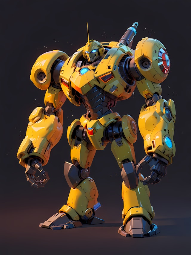 Yellow Mech Robot