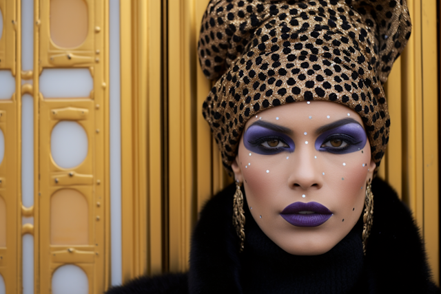 Leopard Majesty with Purple Gaze