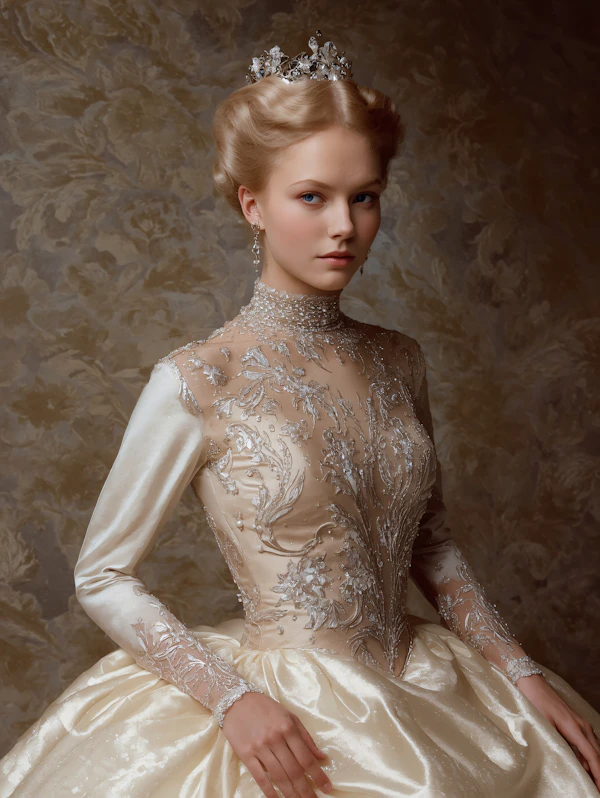 Elegant Woman in Gown