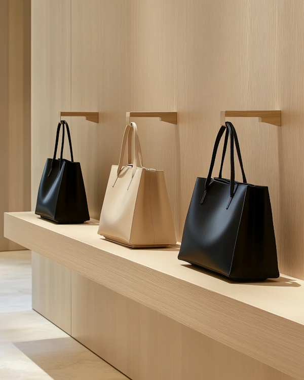 Elegant Handbags Display