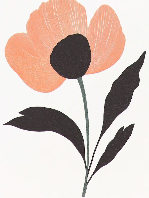 Minimalist Flower Art
