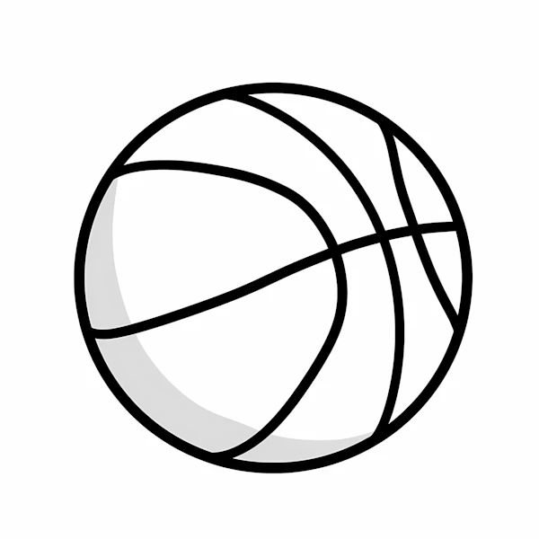 Minimalist Basketball Art