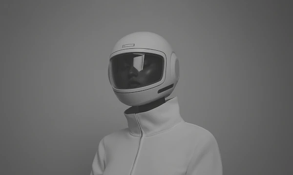 Futuristic Helmet and Attire