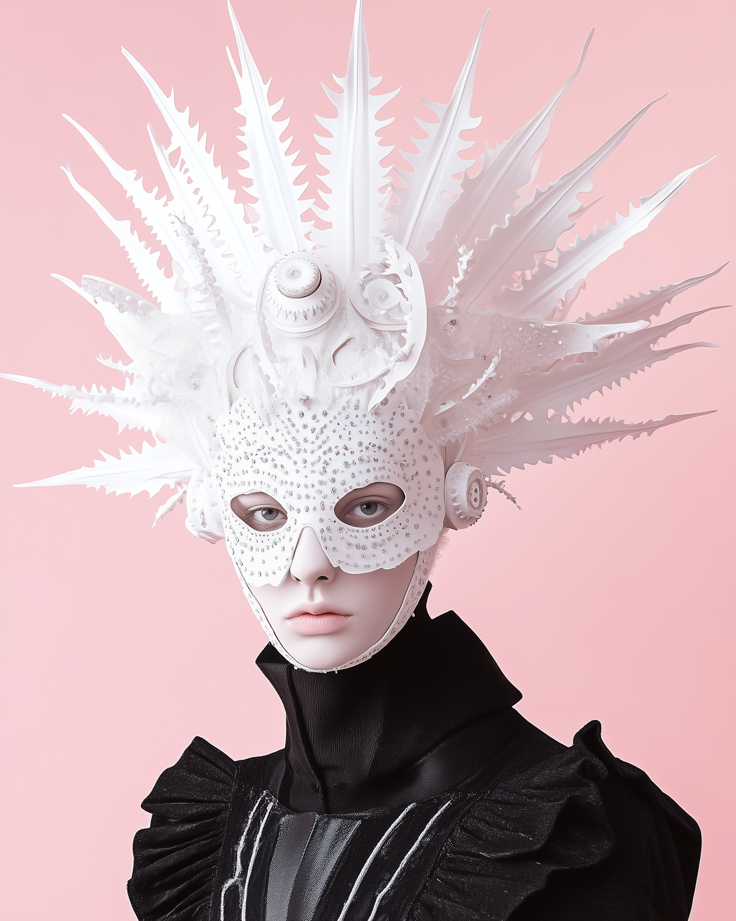 Avant-Garde Headpiece and Mask