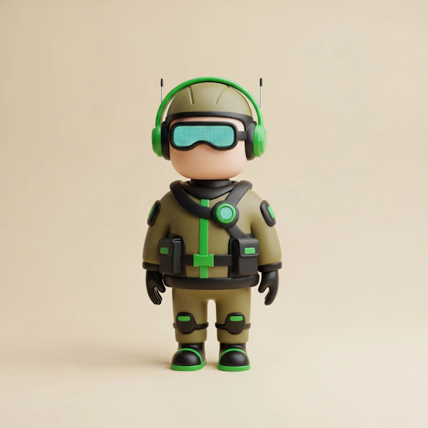 Futuristic 3D Character