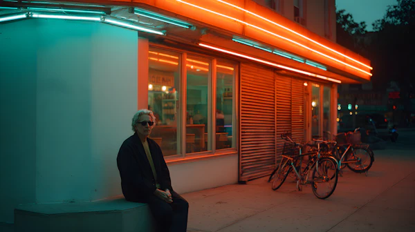 Neon Urban Portrait