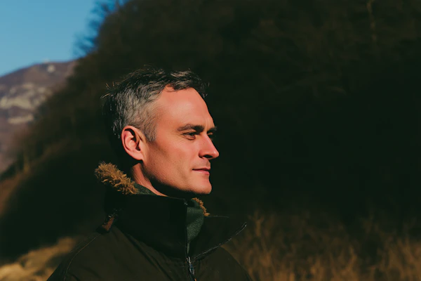 Man in Outdoor Setting
