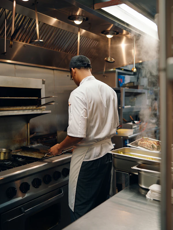 Chef in Professional Kitchen