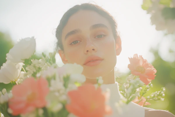 Woman with Flowers