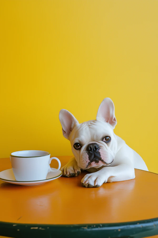 French Bulldog on Table