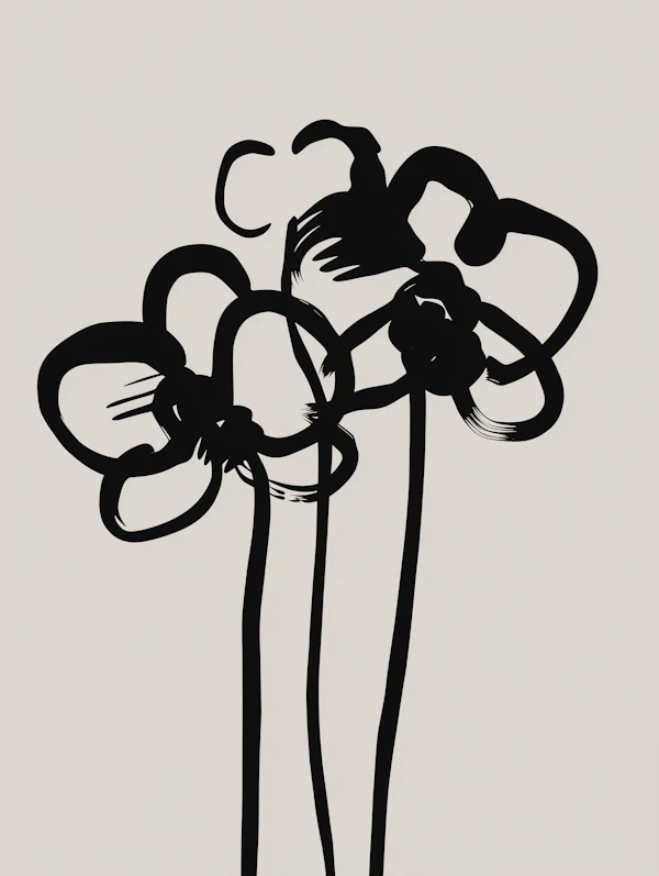Abstract Flower Art