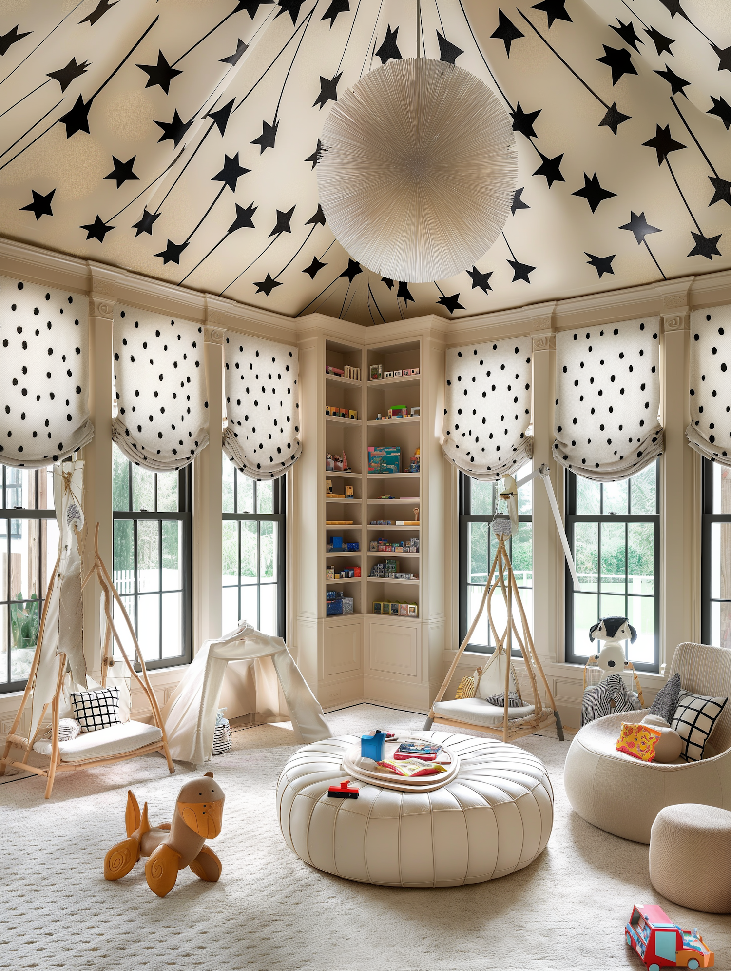 Whimsical Child's Playroom Interior