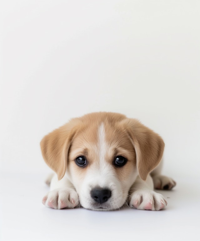 Adorable Beige Puppy