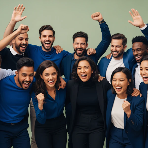 Celebratory Group Unity