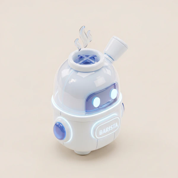 Futuristic Barista Robot