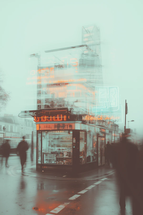 Neon Urban Kiosk