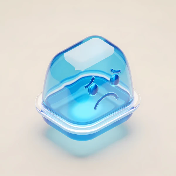 Sad Blue Container