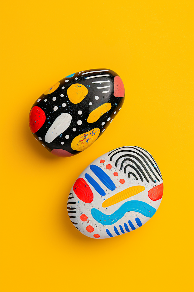 Artistically Painted Stones