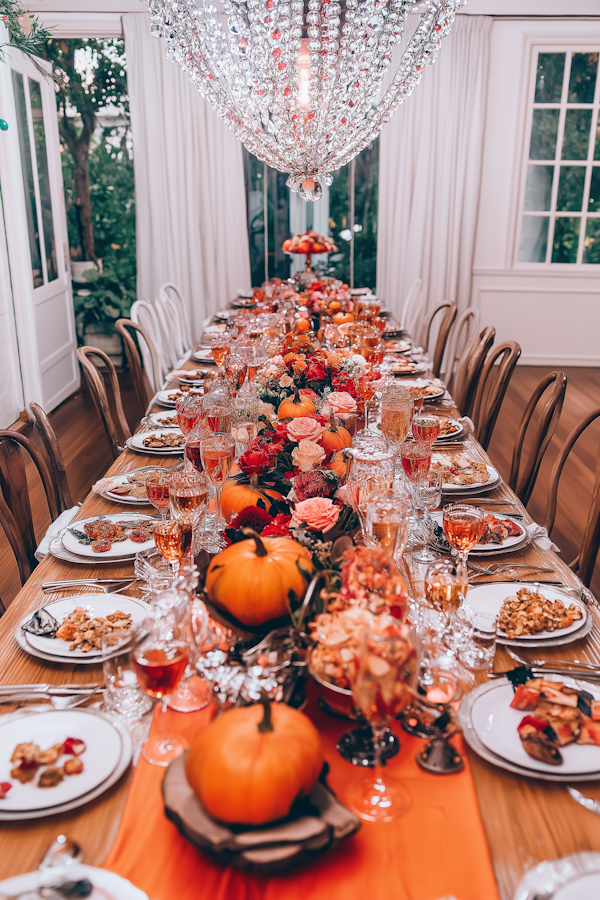 Lavish Autumn-Themed Dining Table