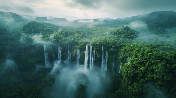 Mystic Rainforest Waterfalls