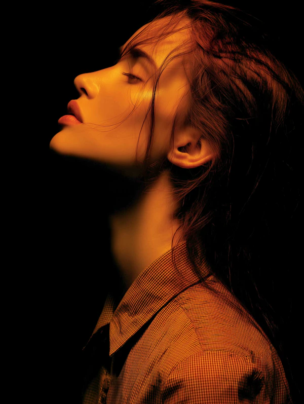 Serene Portrait Close-Up