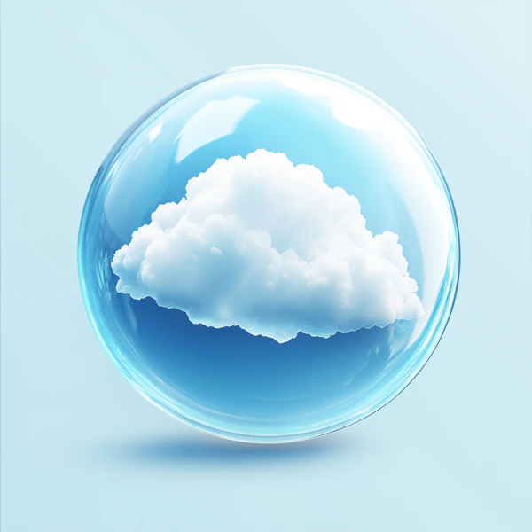 Cloud in Glass Sphere