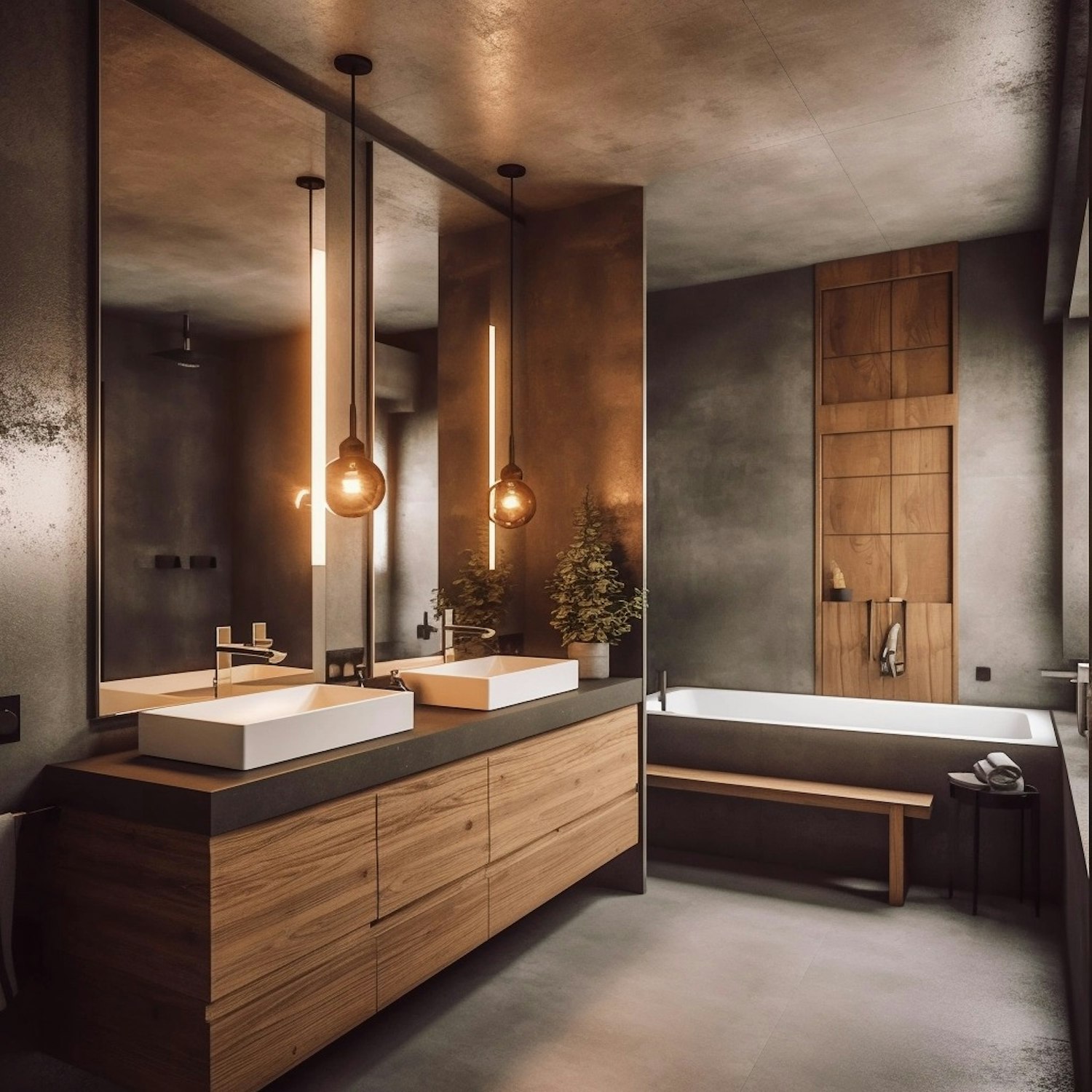 Modern and Minimalist Bathroom Interior