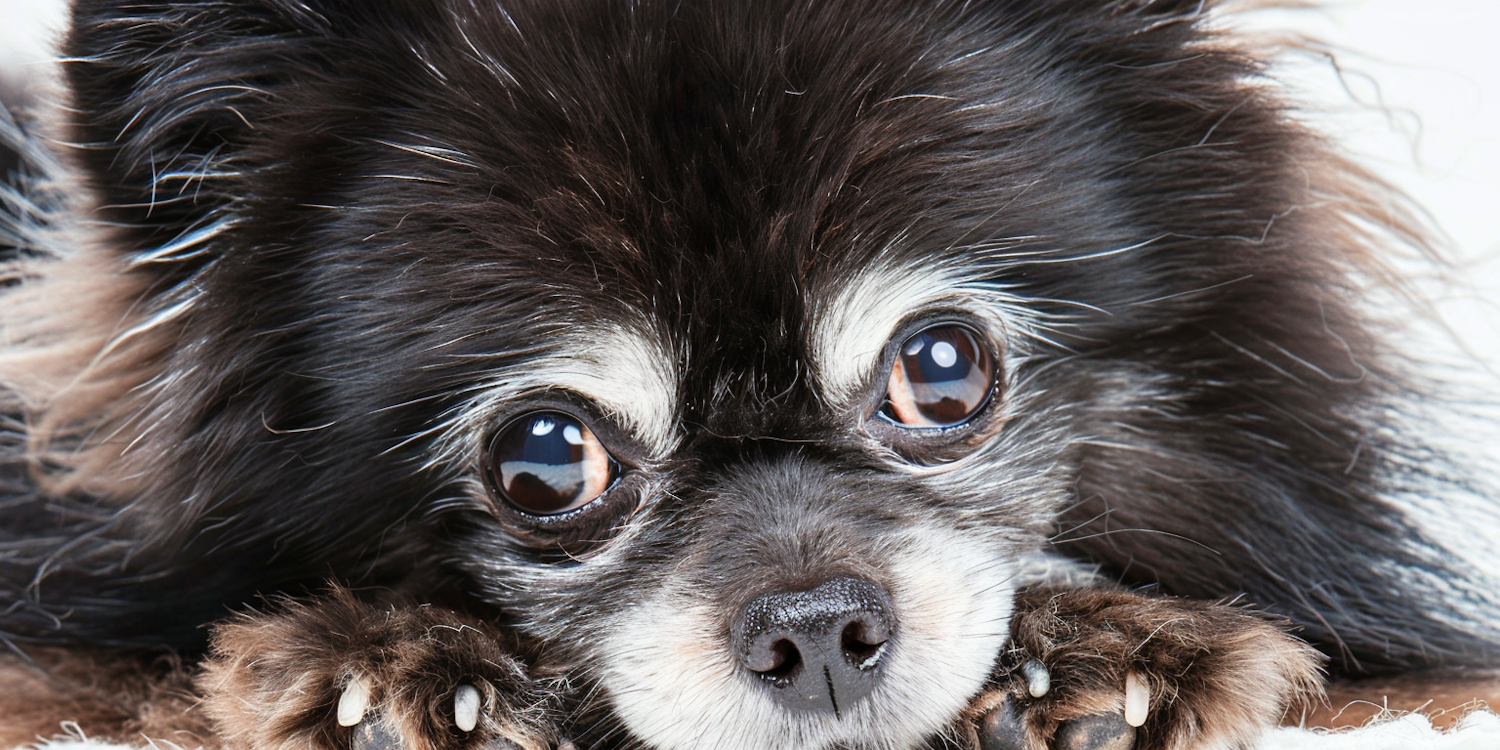 Close-up of a Fluffy Dog