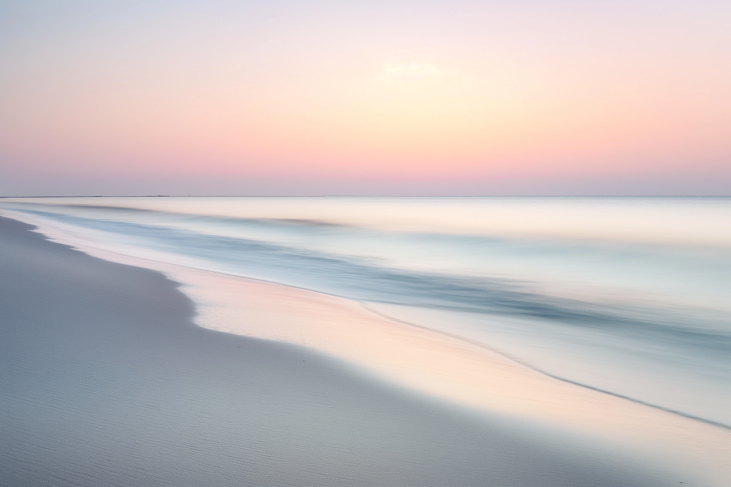 Serene Beach at Twilight