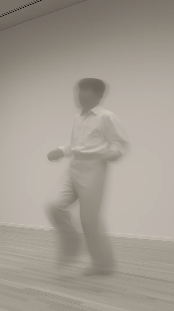Blurred Figure in Motion