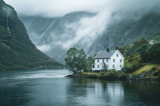 Serene Lakeside House