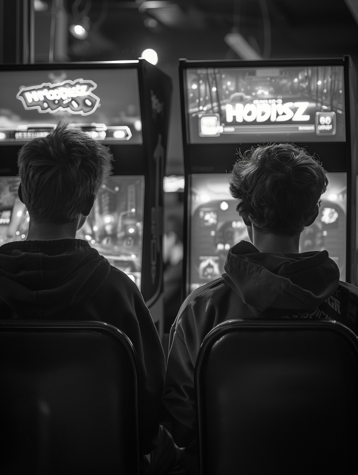 Teenagers at the Arcade